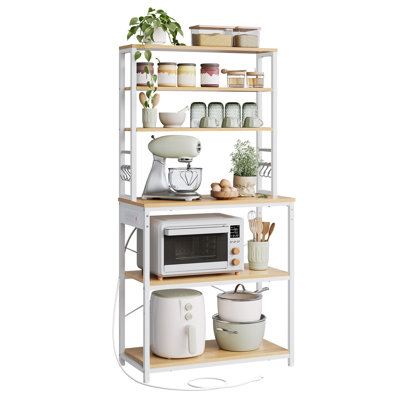 31.5"H Kitchen Baker Rack with Power Outlet