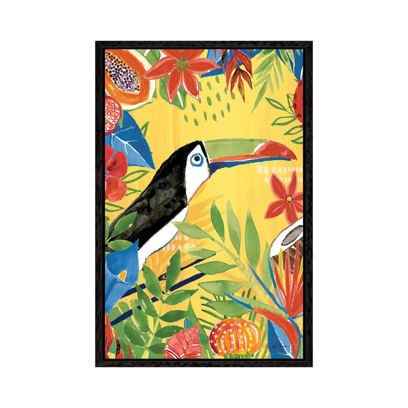 Tutti Frutti VI V2 1 Piece Painting on Canvas, 66.04cm H x 45.72cm W x 3.81cm D, Black Framed