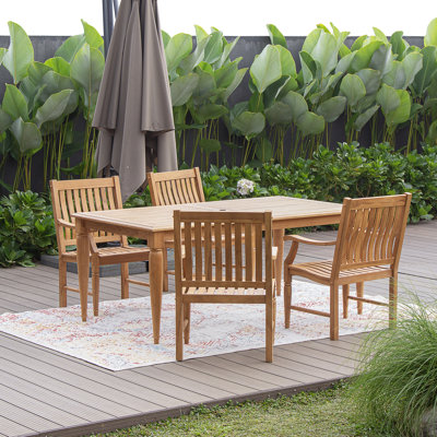 Morrison Teak Outdoor Dining Set