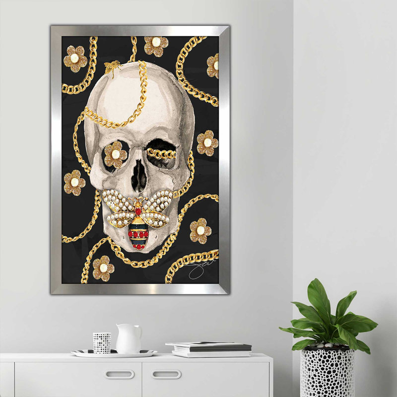 Silence Is Golden (Vertical) par By Jodi - impression, Encadrement argenté, H 39,5 po x l 27,5 po x P 0,75 po