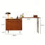 Coiffeuse modulaire en bois d'hévéa de style milieu du siècle (100 cm) – Commode indépendante séparable, tiroirs à compartiments multiples, pieds réglables en acier inoxydable, glissières silencieuses, meuble de rangement et coiffeuse multifonctionnel pour chambre à coucher