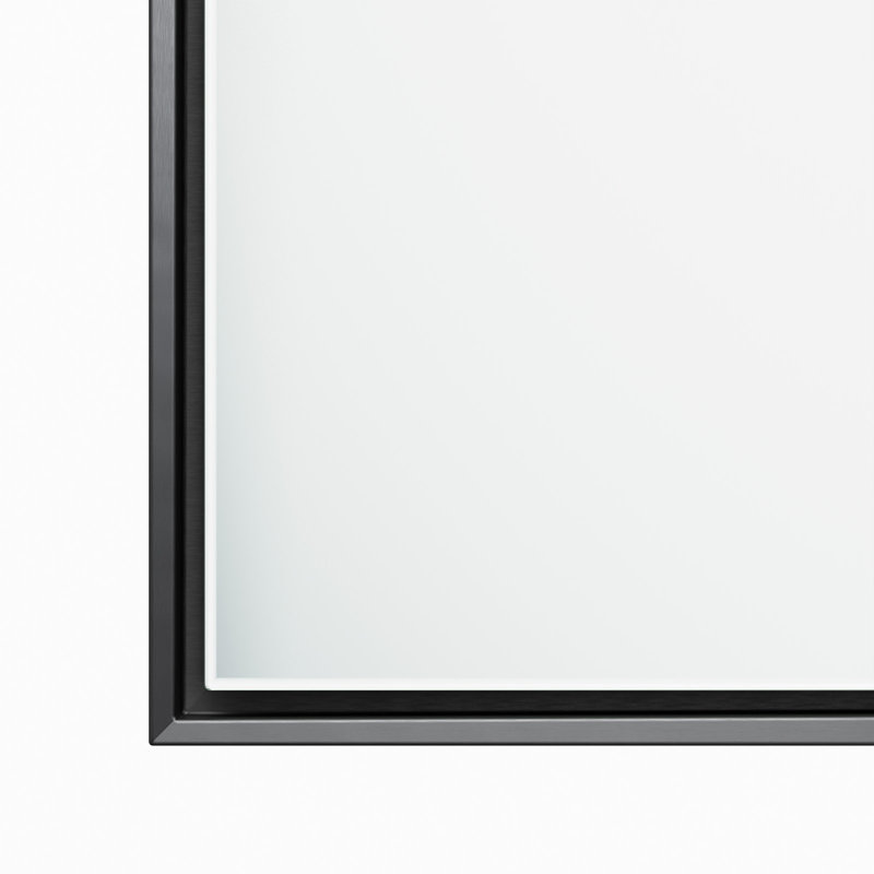 Amara Rectangle Mirror, Blackened Steel