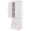 Grande armoire de rangement avec trois tiroirs et tablettes réglables-955336663