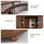 Table basse ronde avec plateau relevable, table basse à plateau relevable 33,46 po-404913805