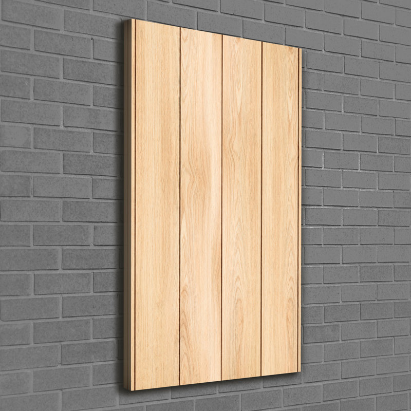Wooden Background - Wrapped Canvas Print