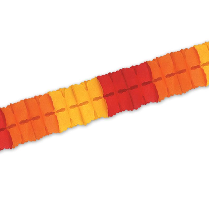 Guirlande de fantaisie, Or / orange / rouge, 1 pi