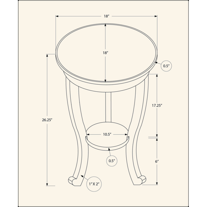 Table de chevet ronde polyvalente à 2 niveaux pour la chambre à coucher et le salon, offrant rangement et style.