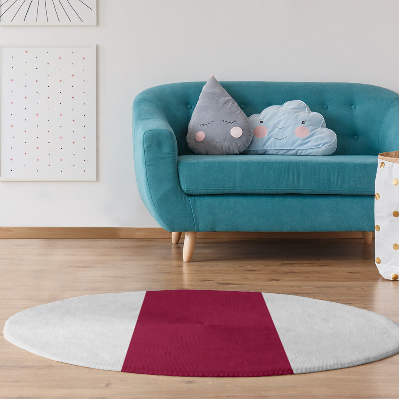 Tapis de zone rouge, Rond 5 pi
