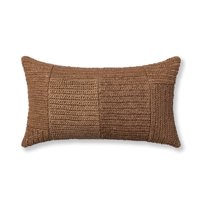 Merritt Raffia Fabric Throw Pillow