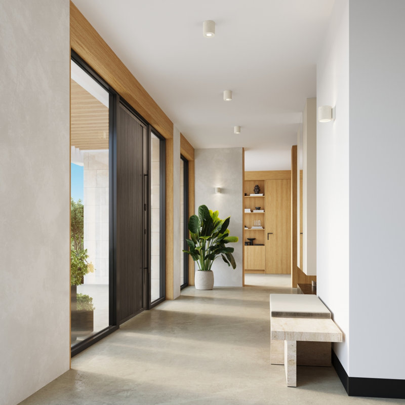ORBIS Flush Mount, Beige, Ceiling lamp ORBIS concrete beige, 1 Light