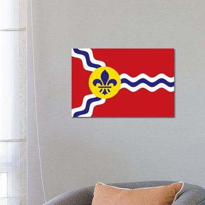 St. Louis Flag 1 Piece Wrapped Canvas Wall Art