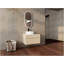 Meuble-lavabo mural 32 po avec lavabo en céramique, portes à fermeture en douceur et tiroir, fabrication de panneaux de particules
