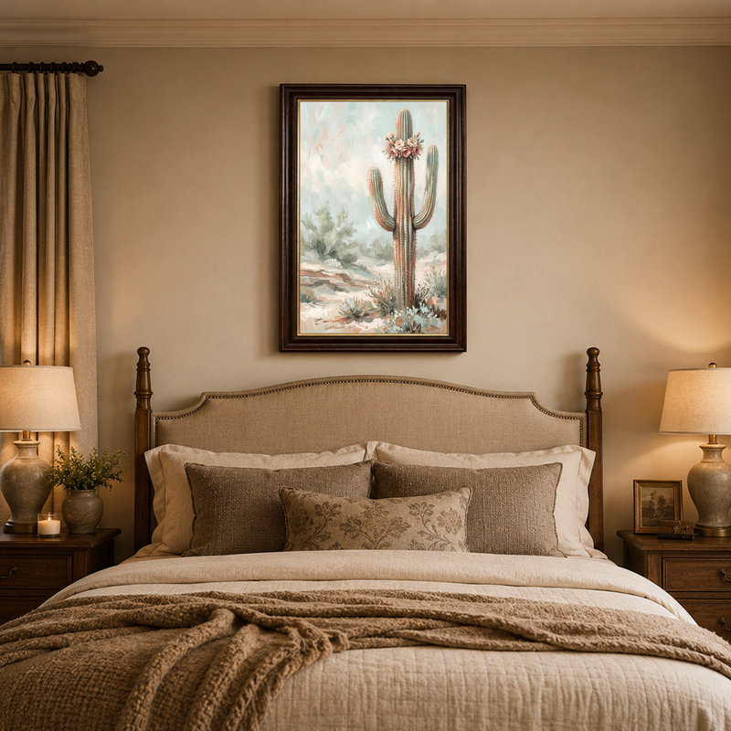Art mural sur toile Saguaro, H 24 po x l 16 po