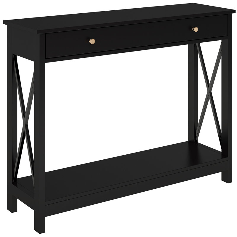 Sandria 12'' Console Table, Black