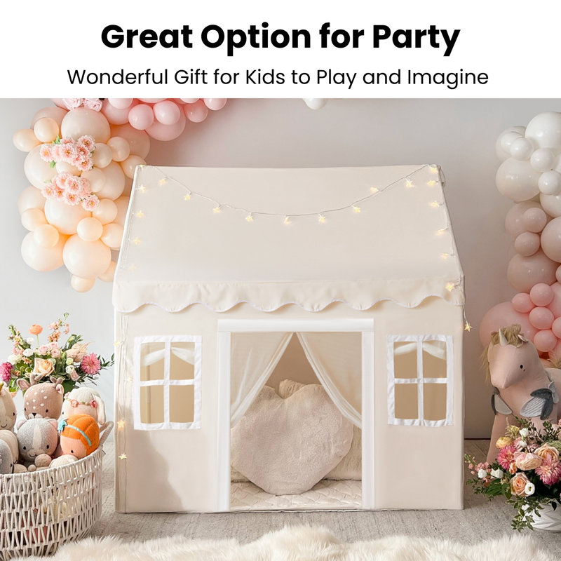 Tiny Land® Natural Cream Playhouse