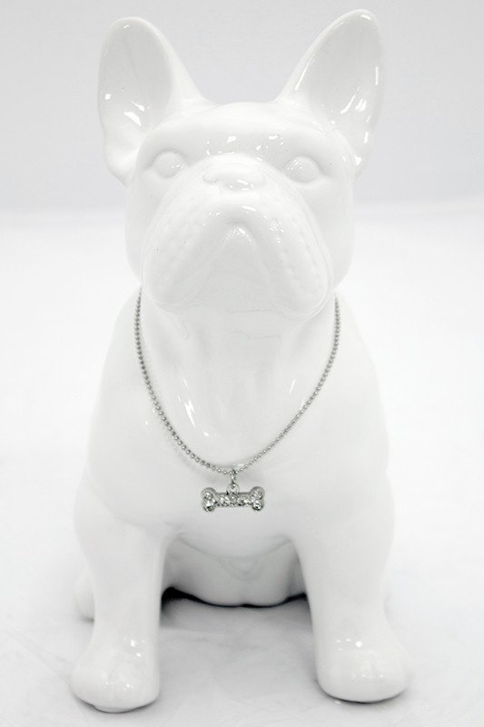 Altamese Figurines & Sculptures, White/Silver, 22cm H x 18cm W x 11.5cm D