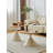 Bundrage ROUND COFFEE TABLE WHITE+WOOD