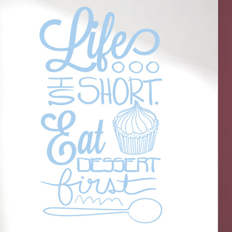 Wall Decal, Light Blue, Large