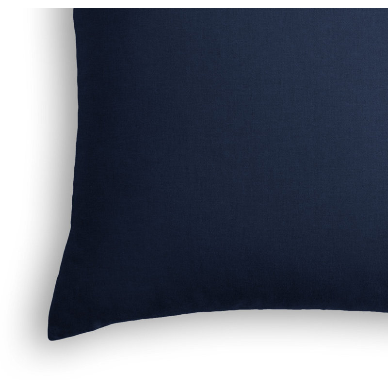 Housse de coussin carrée, 16 po x 16 po, Indigo, Housse de coussin seulement - sans coussin