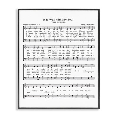 «It is Well with My Soul Vintage Music» - Art textuel
