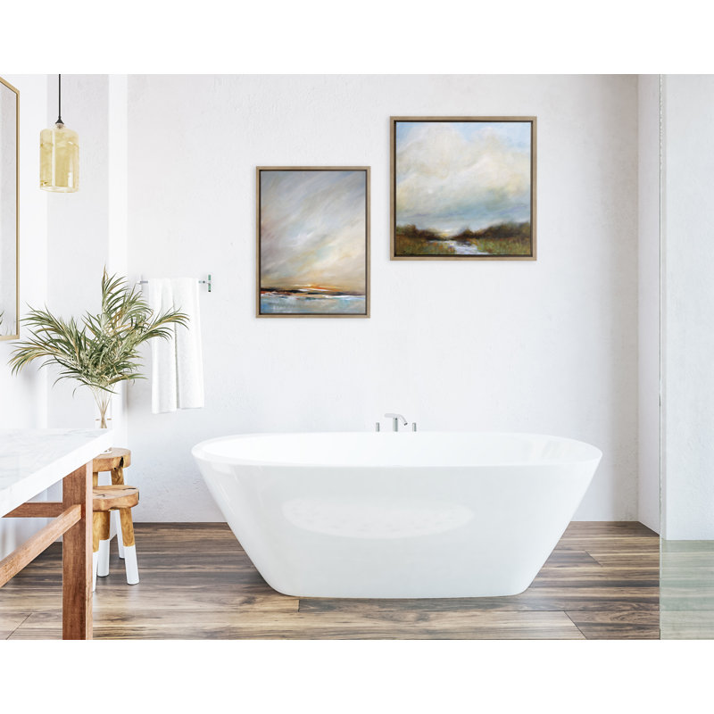 Reproduction d'art sur toile encadrée "Day's End" par Mary Sparrow, Toile dorée, L 18 po x H 24 po