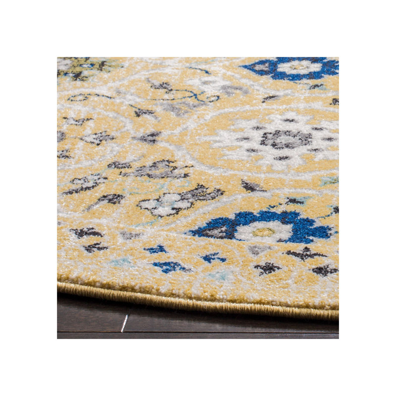 Osakis Performance Geometric Rug, Round 6'7"