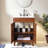 24''Brown Modern Free-Standing Single Bathroom Vanity Set