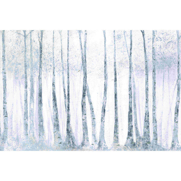 Millwood Pines Silver Bark Trees 2 On Canvas Painting - Wayfair Canada