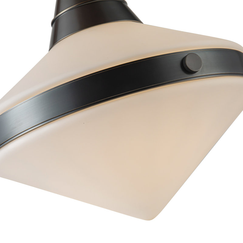 1 - Light Pendant, Urban Bronze, Matte Opal