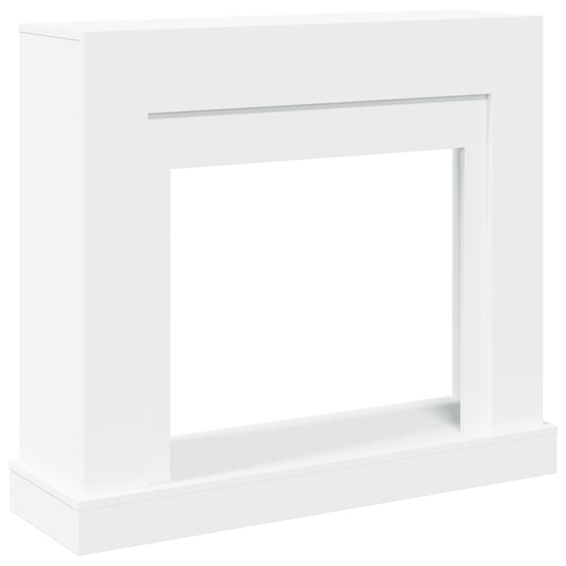 Fireplace Surround 39.4X11.8X34.4" Engineered Wood, White