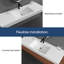 Lavabo de salle de bain mural simple 59 po SMC