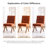 Turfed Linen Upholstered Dining Chair Armless Parsons Side Chair With Solid Wood Legs-109248750