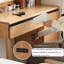 Meuble-lavabo moderne en chêne minimaliste avec amplement d'espace de rangement