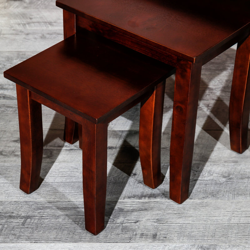 Cherry Nesting Table 3 - Functional Tables For Showcase Sign Unit