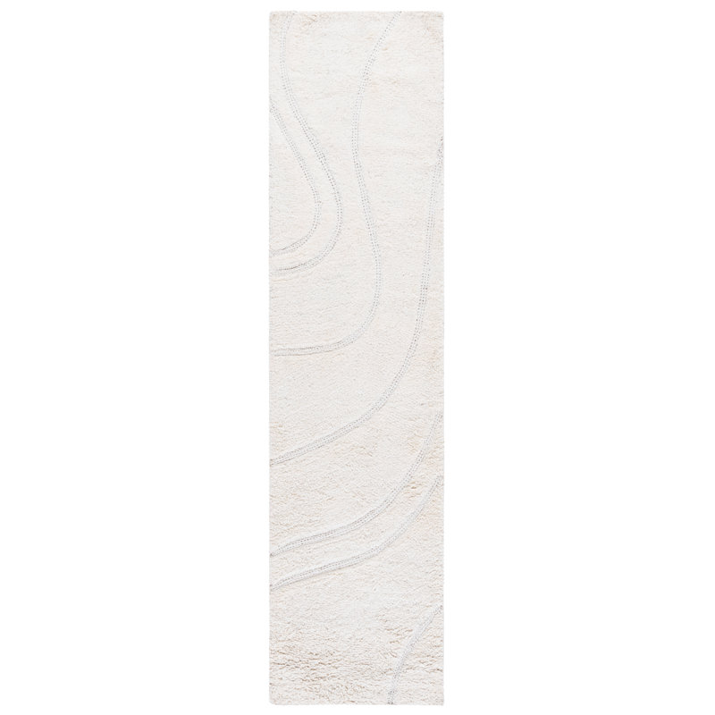 Casablanca Hand Tufted Wool;Cotton Solid Color Rug, Runner 2'3" x 9'