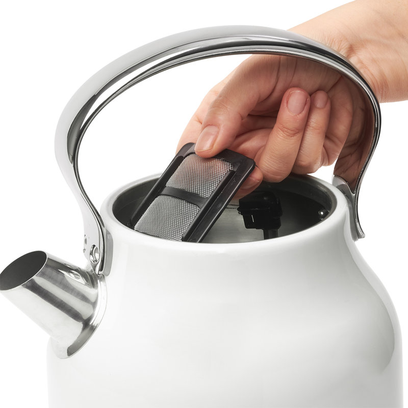 Haden Heritage 12 Cup Coffee Maker Kitchen Appliance Set w/1.7L Electric Kettle, Ivory