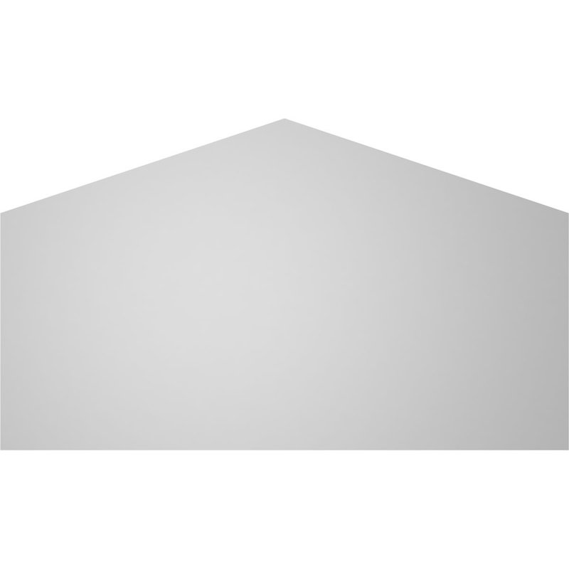 Peaked Top Surface Mount Signature Urethane Non-Functional Gable Vent 14/12 Pitch Primed Tan, 14" H x 24" W x 2" D