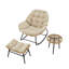 Ensemble de chaises berçantes de patio 3 pièces Benson-1472244858