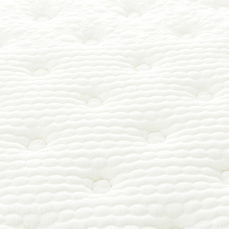 Matelas hybride à ressorts ensachés de qualité supérieure, matelas en mousse viscoélastique imprégnée de gel, blanc / gris