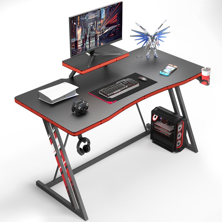 Inbox Zero Dorazio 47.24'' Gaming Computer Desk with Monitor Stand