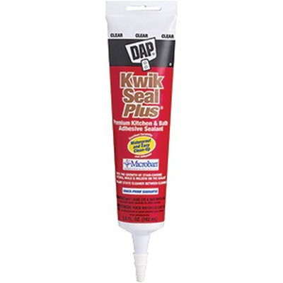 DAP 18546 5.5Oz Clear Kwik Seal Plus Kitchen & Bath Adhesive Sealant-1PK