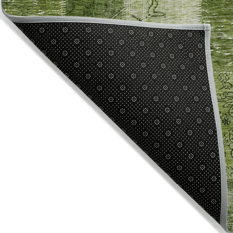 Tapis intérieur / extérieur en polyester tissé à la machine Heffington, Tapis de couloir 2 pi 3 po x 7 pi 6 po