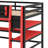 Wood Loft Bed With Desk, Side Storage Rack, Multi-Storage Shelves And RGB Light-35940367-35940362