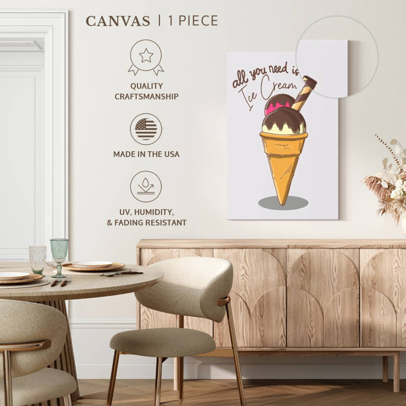 Yarlin All You Need Is Ice Cream, H 39 po x l 26 po