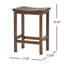 Ensemble de tabouret de comptoir rustique en bois d'acacia pour espaces intérieurs et extérieurs