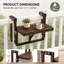 Table suspendue pliable en bois de sapin de 56 cm pour balcon