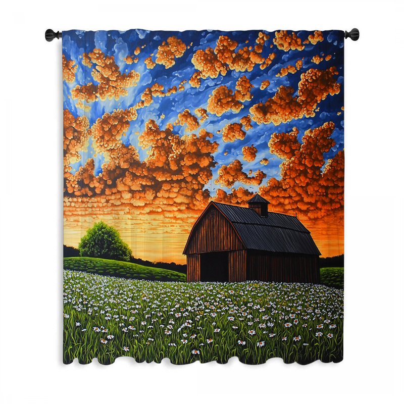 Rideaux de fenêtre Country Barn, L 50 po x L 84 po