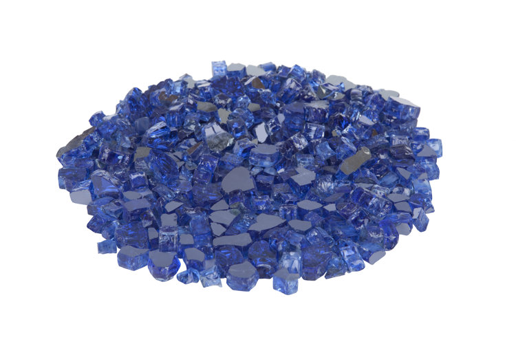 Burnt Reflective Fire Pit Glass