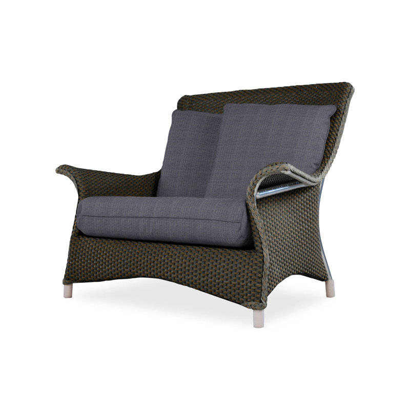 Mandalay Outdoor Lounge Chair, Beach Navy, Mink