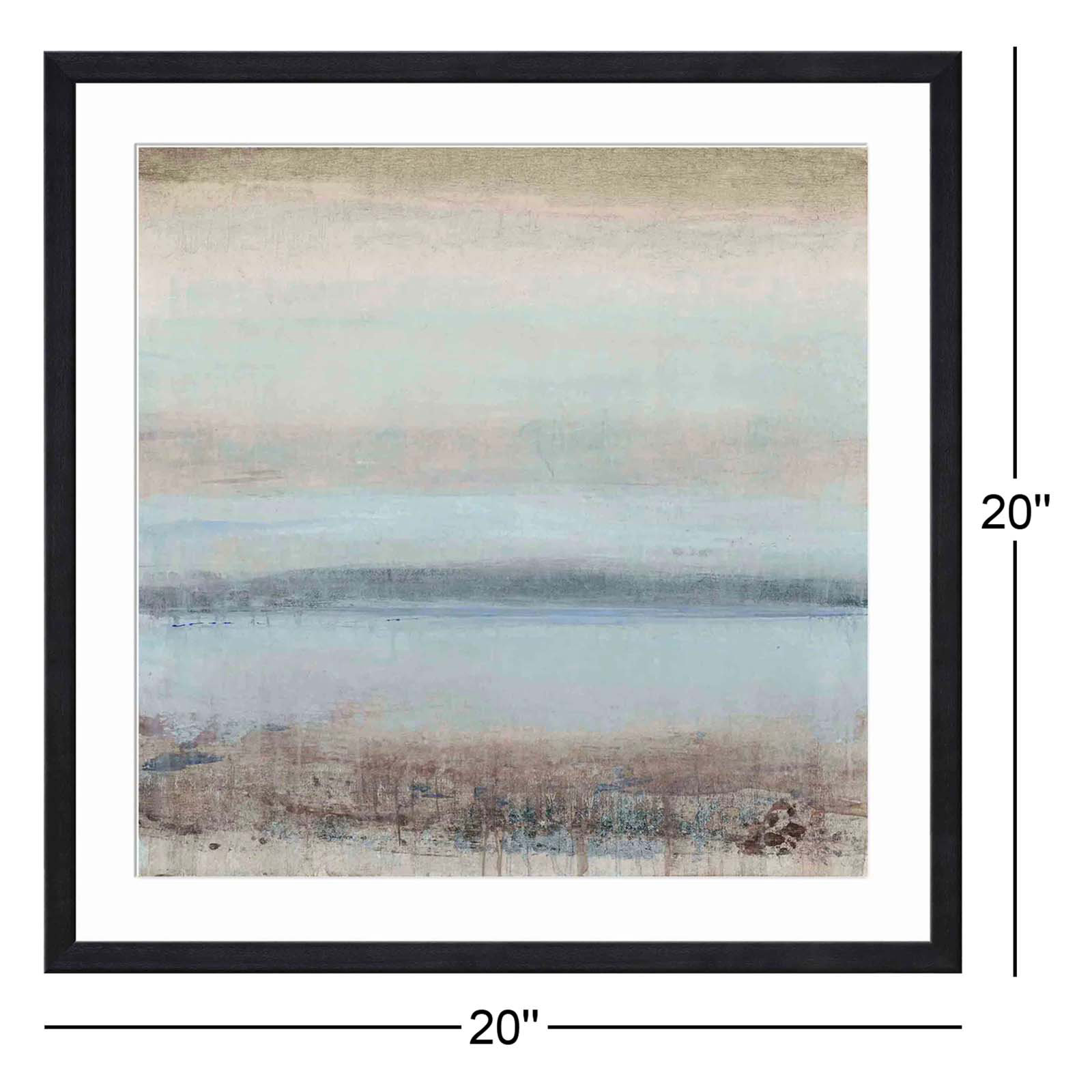 Tranquility I Painting by Tim O'Toole, Black, 20"H x 20"W